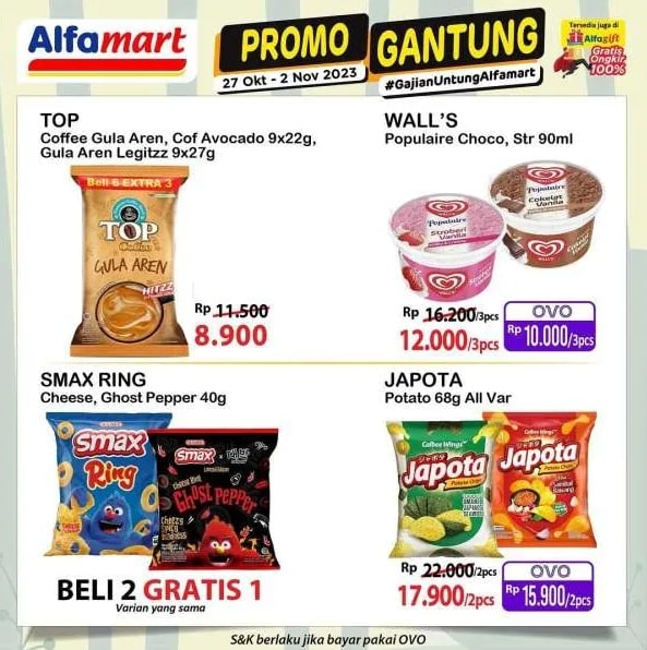 Katalog Promo JSM Alfamart Terbaru, Promo Alfamart Gajian Untung, Harga Promo Akhir Bulan, JSM Alfamart 27 Oktober - 2 November 2023, Diskon Produk Rumah Tangga, Cashback dan Penawaran Menarik, Belanja Online di Alfamart, Promo Alfagift Gratis Ongkir, Penawaran Spesial Momen Gajian, Belanja Hemat di Alfamart, Syarat dan Ketentuan Promo JSM, Katalog Lengkap Alfamart Terbaru, Katalog Belanja Akhir Pekan, JSM Alfamart Berlaku Mulai Kapan, Update Promo Terbaru Alfamart, Produk Diskon dalam Katalog JSM, Katalog Promo JSM Alfamart November 2023