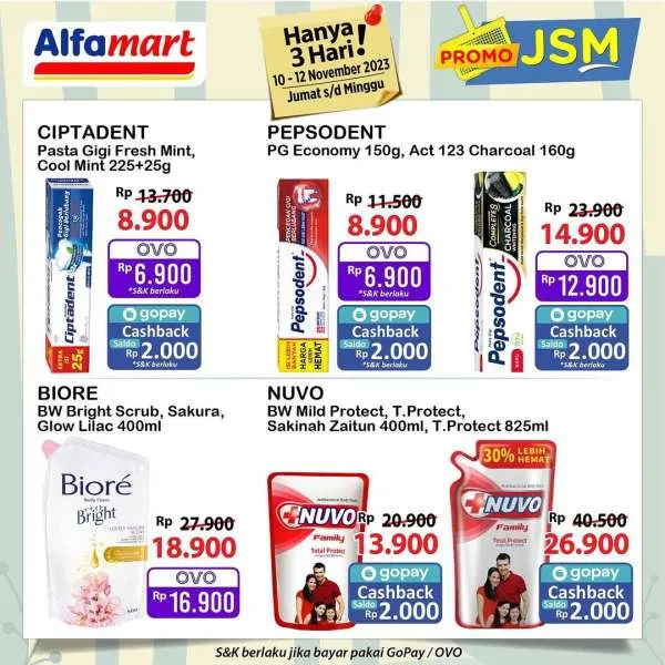 Promo JSM Alfamart November 2023, Katalog Terbaru 10-12 November, Diskon Menarik, Belanja Hemat 3 Hari Terakhir, Potongan Harga Produk Bersih-Bersih, Promo Makanan dan Minuman, Penawaran Spesial JSM 10-12 November, Harga Promo Personal Care, Belanja Online Alfamart Terbaru, Diskon OVO dan Gopay Alfamart 2023, Katalog Promo JSM Alfamart, Alfamart November 2023