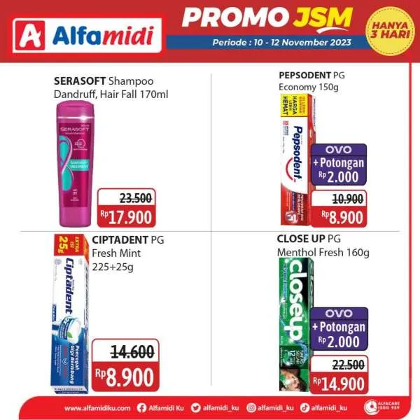 Promo JSM Alfamidi November 2023, Katalog Terbaru 10-12 November, Diskon Lebih Hemat, Belanja 3 Hari Promo, Potongan Harga Produk, Penawaran Spesial JSM 10-12 November, Promo Makanan dan Minuman, Harga Promo Produk Bersih-Bersih, Belanja Online Alfamidi Terbaru, Diskon OVO dan Kartu Debit Alfamidi 2023, Katalog Promo JSM Alfamidi, Promo Alfamidi November 2023