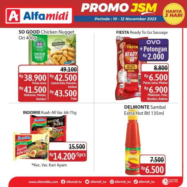 Promo JSM Alfamidi November 2023, Katalog Terbaru 10-12 November, Diskon Lebih Hemat, Belanja 3 Hari Promo, Potongan Harga Produk, Penawaran Spesial JSM 10-12 November, Promo Makanan dan Minuman, Harga Promo Produk Bersih-Bersih, Belanja Online Alfamidi Terbaru, Diskon OVO dan Kartu Debit Alfamidi 2023, Katalog Promo JSM Alfamidi, Promo Alfamidi November 2023