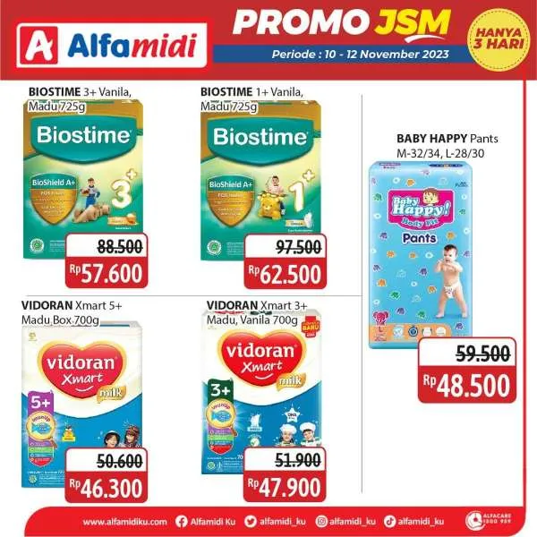 Promo JSM Alfamidi November 2023, Katalog Terbaru 10-12 November, Diskon Lebih Hemat, Belanja 3 Hari Promo, Potongan Harga Produk, Penawaran Spesial JSM 10-12 November, Promo Makanan dan Minuman, Harga Promo Produk Bersih-Bersih, Belanja Online Alfamidi Terbaru, Diskon OVO dan Kartu Debit Alfamidi 2023, Katalog Promo JSM Alfamidi, Promo Alfamidi November 2023