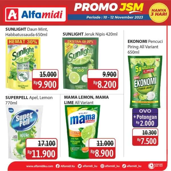 Promo JSM Alfamidi November 2023, Katalog Terbaru 10-12 November, Diskon Lebih Hemat, Belanja 3 Hari Promo, Potongan Harga Produk, Penawaran Spesial JSM 10-12 November, Promo Makanan dan Minuman, Harga Promo Produk Bersih-Bersih, Belanja Online Alfamidi Terbaru, Diskon OVO dan Kartu Debit Alfamidi 2023, Katalog Promo JSM Alfamidi, Promo Alfamidi November 2023