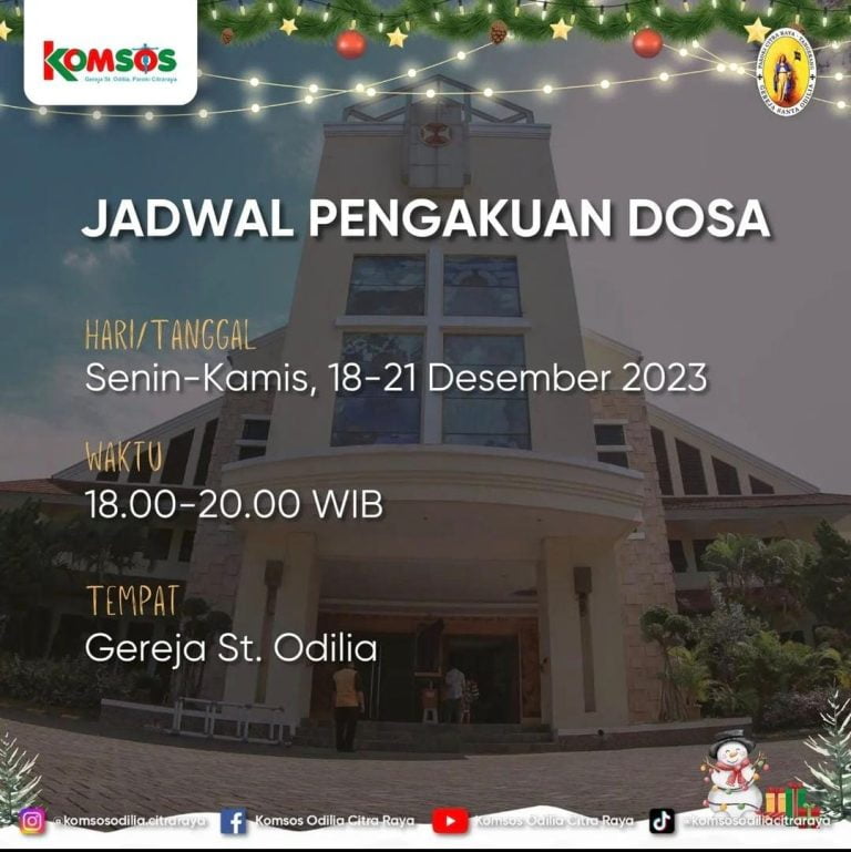 Rilis! Jadwal Misa Natal 2023 Di Seluruh Gereja Katolik Keuskupan Agung ...