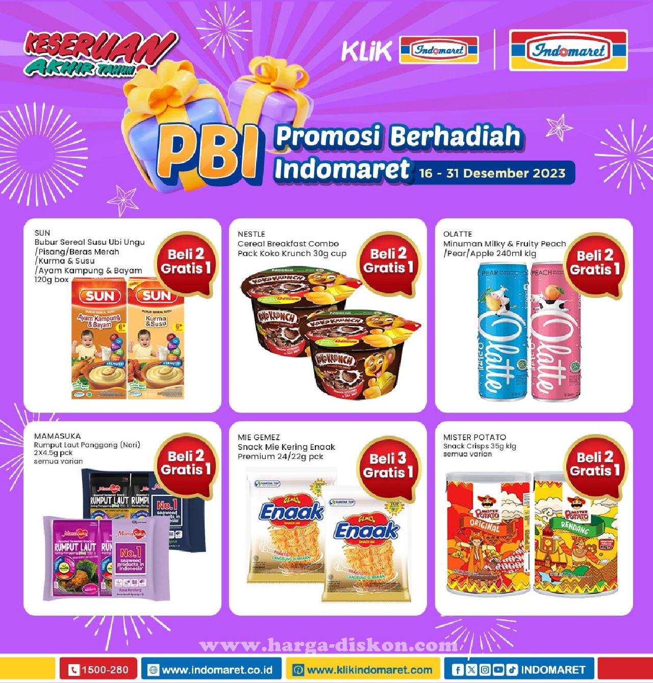 Promo Indomaret, Diskon Indomaret, Katalog Indomaret, Promo Swalayan, Katalog Promo Indomaret, Desember 2023, Promo 16-31 Desember, Diskon Indomaret, Indomaret, Penawaran Spesial, Happytos, Nu Milk Tea, Sosro Fruit Tea, Top Coffee, Garnier Men, Larrist Tissue, Update Promo, Promo Gila, Indomaret Terbaru, Promo Swalayan, Periode Promo, 16-31 Desember, Katalog Terkini, Belanja Hemat, Minggu Ke-3 Desember, Katalog  Promo Terbaru, Katalog Promo Indomaret