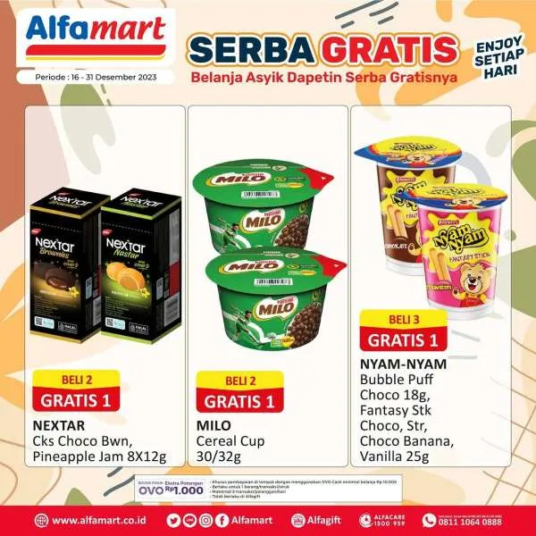 Alfamart Promo Gratis, Beli 1 Gratis 1, Serba Gratis Alfamart, Detergent dan Sarden Kaleng Promo, Diskon Alfamart Terbaru, Promo Terbatas Desember, Hemat Belanja Moms, Kesempatan Belanja Gila, Serba Serbi Gratis, Alfamart Promo Terkini, Promo alfamart, promo alfamart weekday, katalog promo alfamart, promo alfamart hari ini, promo weekend alfamart, promo alfamart weekend, beli 1 gratis 1 promo alfamart terbaru, promo alfamart serba gratis, harga promo alfamart