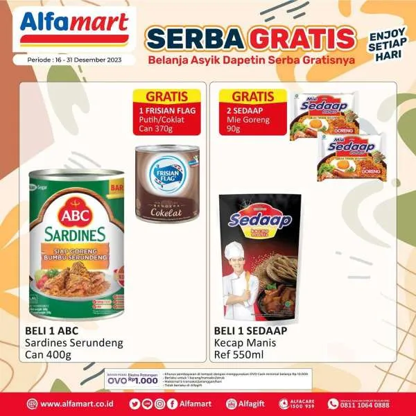 Alfamart Promo Gratis, Beli 1 Gratis 1, Serba Gratis Alfamart, Detergent dan Sarden Kaleng Promo, Diskon Alfamart Terbaru, Promo Terbatas Desember, Hemat Belanja Moms, Kesempatan Belanja Gila, Serba Serbi Gratis, Alfamart Promo Terkini, Promo alfamart, promo alfamart weekday, katalog promo alfamart, promo alfamart hari ini, promo weekend alfamart, promo alfamart weekend, beli 1 gratis 1 promo alfamart terbaru, promo alfamart serba gratis, harga promo alfamart