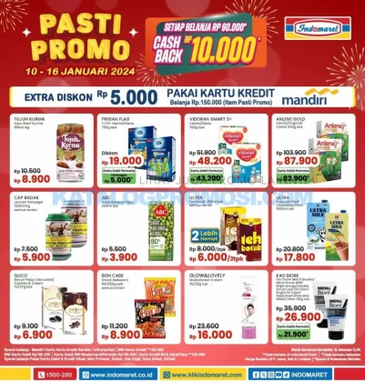 Promo JSM Indomaret, Diskon Weekend 12-16 Januari 2024, Belanja Hemat, Katalog Terbaru, Cashback, Produk Promo 7 Hari, Kartu Kredit Mandiri Diskon Rp5.000, Belanja Seru Akhir Pekan, Indomaret 12-16 Januari 2024, Kupon Potongan EKOR STRUK, Promo Heboh Minggu Ini, Serba Seru Indomaret, Diskon Kartu Debit BRI, Pesta Akhir Tahun Cashback, Cek Klik Indomaret Promo JSM 2024, Klik Indomaret, Indomaret, Promo Indomaret Terbaru, Katalog Promo JSM Indomaret, Katalog Terbaru Indomaret, Promo Terbaru, Promo JSM