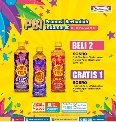 Promo Indomaret, Diskon Indomaret, Katalog Indomaret, Promo Swalayan, Promo Indomaret, Diskon Indomaret, Katalog Indomaret, Promo Swalayan, Promosi Bulan Februari, Happytos, Nu Milk Tea, Choco Tea, Sosro Fruit Tea, Top Coffee, Garnier Men, Larrist Tissue, Periode Promo, 18-29 Februari 2024, 18 Februari 2024, akhir pekan, diskon indomaret, Katalog Indomaret, katalog promo indomaret, katalog promo indomaret terbaru, Produk Kebutuhan Sehari-hari, Promo Akhir Pekan, Promo Indomaret, promo indomaret akhir pekan, Promo JSM, Promo JSM Indomaret, Promo spesial, Sambut Ramadhan, weekend promo