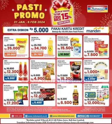 Belanja Hemat di Indomaret, Diskon Barang Terlaris, Diskon Besar Indomaret, diskon indomaret, harga spesial Indomaret, Indomaret, Info Diskon 1-15 Februari 2024, Katalog Belanja Minggu Ini, Katalog Indomaret, katalog promo indomaret terbaru, Katalog Super Hemat, Potongan Harga Pekan Ini, Promo Indomaret, promo indomaret akhir pekan, promo indomaret februari 2024, Promo Indomaret Terbaru, Promo JSM Indomaret, Promo Minimarket Terbaru