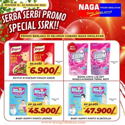 Promo Naga Swalayan, Promo JSM Naga Swalayan, Weekday Promo, Promo Awal Pekan, Katalog Naga Swalayan, Promo NAGA Swalayan, Katalog Promo, Awal Pekan, 19-22 Februari 2024, Diskon, Belanja Hemat, Beli 1 Gratis 1, Produk Pilihan, Promo Spesial, Promo JSM, Promo Naga Terbaru, promo minggu ini