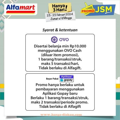 alfamart, promo alfamart, katalog alfamart, diskon alfamart, promo jsm, promo jsm alfamart, promo akhir pekan, weekend promo, promo jsm alfamart terbaru, promo alfamart akhir pekan, Promo Alfamart, JSM Alfamart, Diskon Alfamart, Promo Akhir Pekan, Promo JSM Februari 2024, Belanja Hemat, Weekend Promo, Promo Gajian Untung, Potongan Harga, Bonus Pembelian