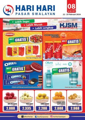 Katalog Hari Hari Swalayan, Promo Hari Hari Swalayan, Promo JSM, Promo Akhir Pekan, Weekend Promo, Promo HARI HARI, Akhir Pekan, KJSM, 22-25 Februari 2024, Diskon, Hemat, Belanja, Swalayan, Katalog Promo, Penawaran Spesial