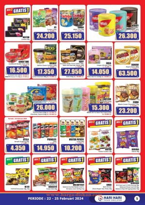 Katalog Hari Hari Swalayan, Promo Hari Hari Swalayan, Promo JSM, Promo Akhir Pekan, Weekend Promo, Promo HARI HARI, Akhir Pekan, KJSM, 22-25 Februari 2024, Diskon, Hemat, Belanja, Swalayan, Katalog Promo, Penawaran Spesial