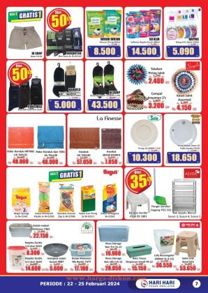 Katalog Hari Hari Swalayan, Promo Hari Hari Swalayan, Promo JSM, Promo Akhir Pekan, Weekend Promo, Promo HARI HARI, Akhir Pekan, KJSM, 22-25 Februari 2024, Diskon, Hemat, Belanja, Swalayan, Katalog Promo, Penawaran Spesial