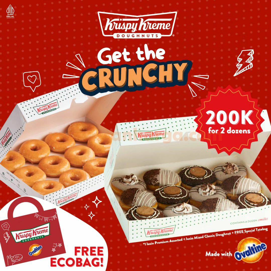 Promo KRISPY KREME SPECIAL OFFER Periode Juli 2024, 2 Lusin Cuma