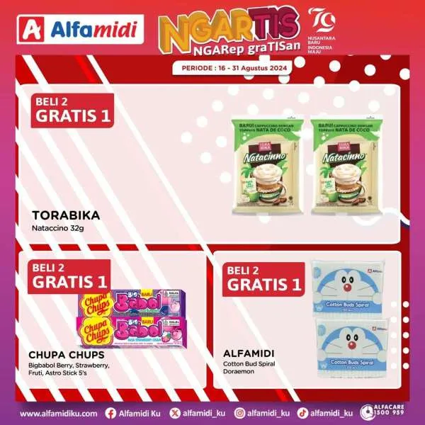 Promo Alfamidi Ngartis (Ngarep Gratisan) Periode 16-31 Agustus 2024