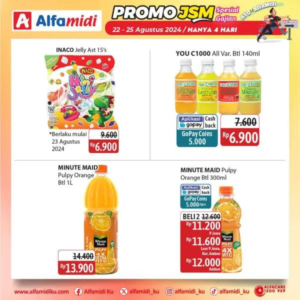 Promo JSM Alfamidi Spesial Gajian Periode 22-25 Agustus 2024