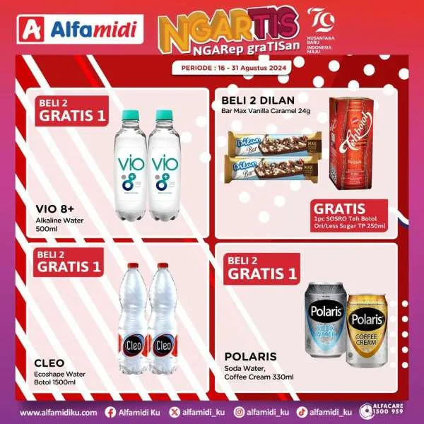 Promo Alfamidi Ngartis (Ngarep Gratisan) Periode 16-31 Agustus 2024