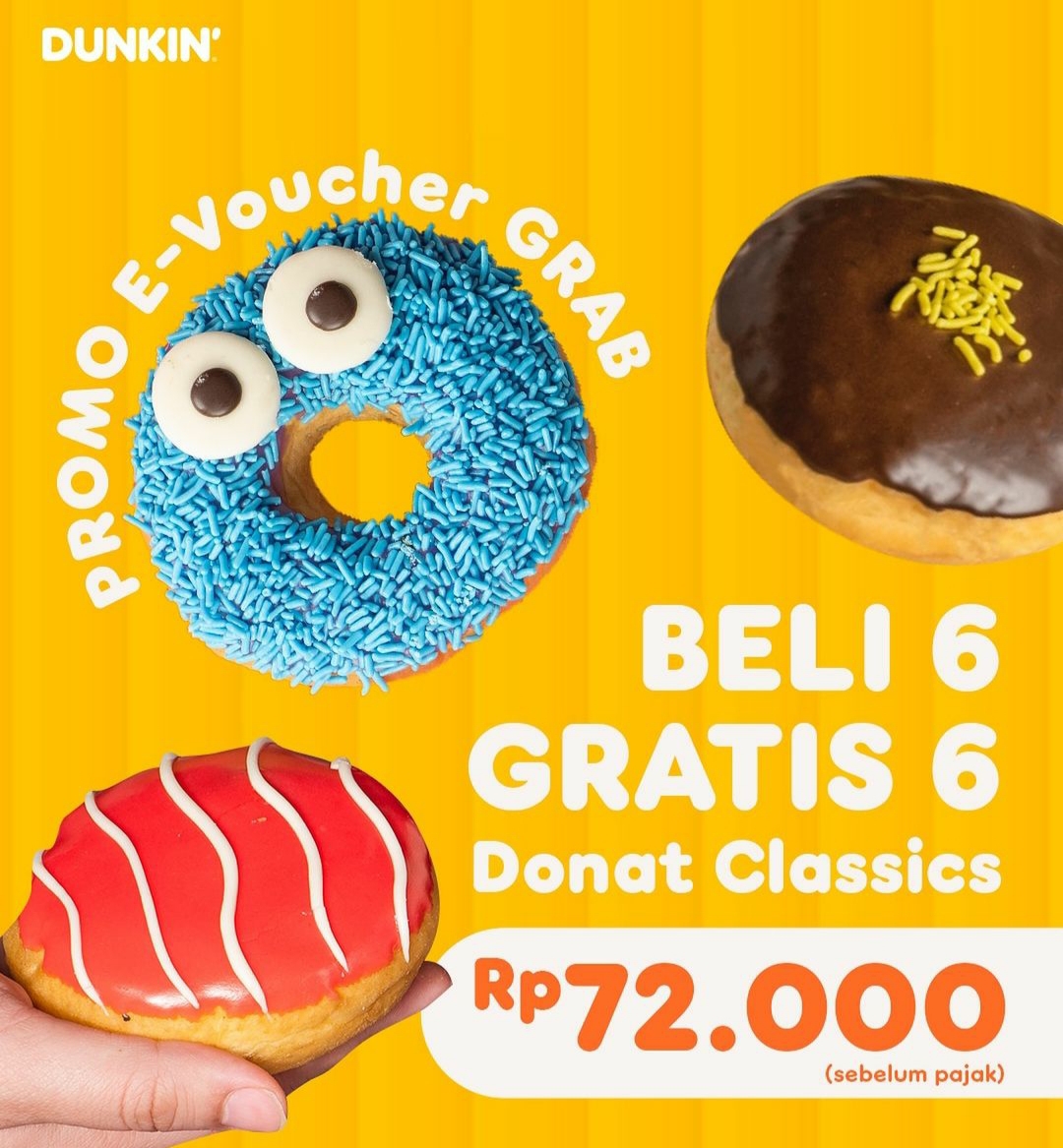 Dunkin e-voucher Grab