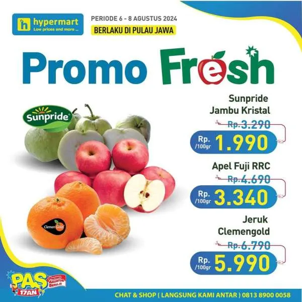 Promo Hypermart Hyper Diskon Weekday Periode 6-8 Agustus 2024