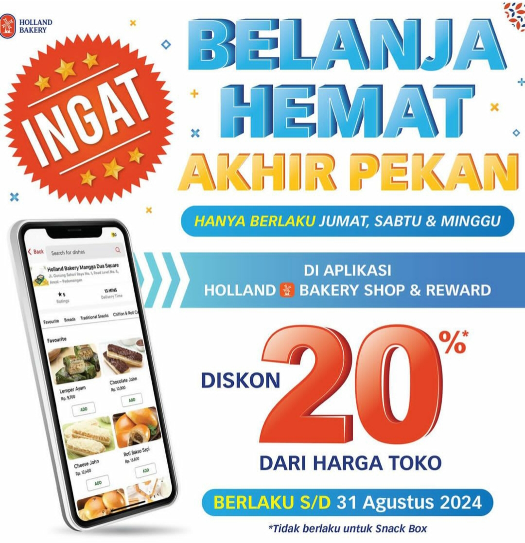 Promo Holland Bakery edisi Kemerdekaan Indonesia HUT RI ke-79