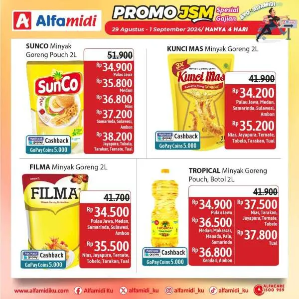 Promo JSM Alfamidi Spesial Gajian Periode 29 Agustus-1 September 2024