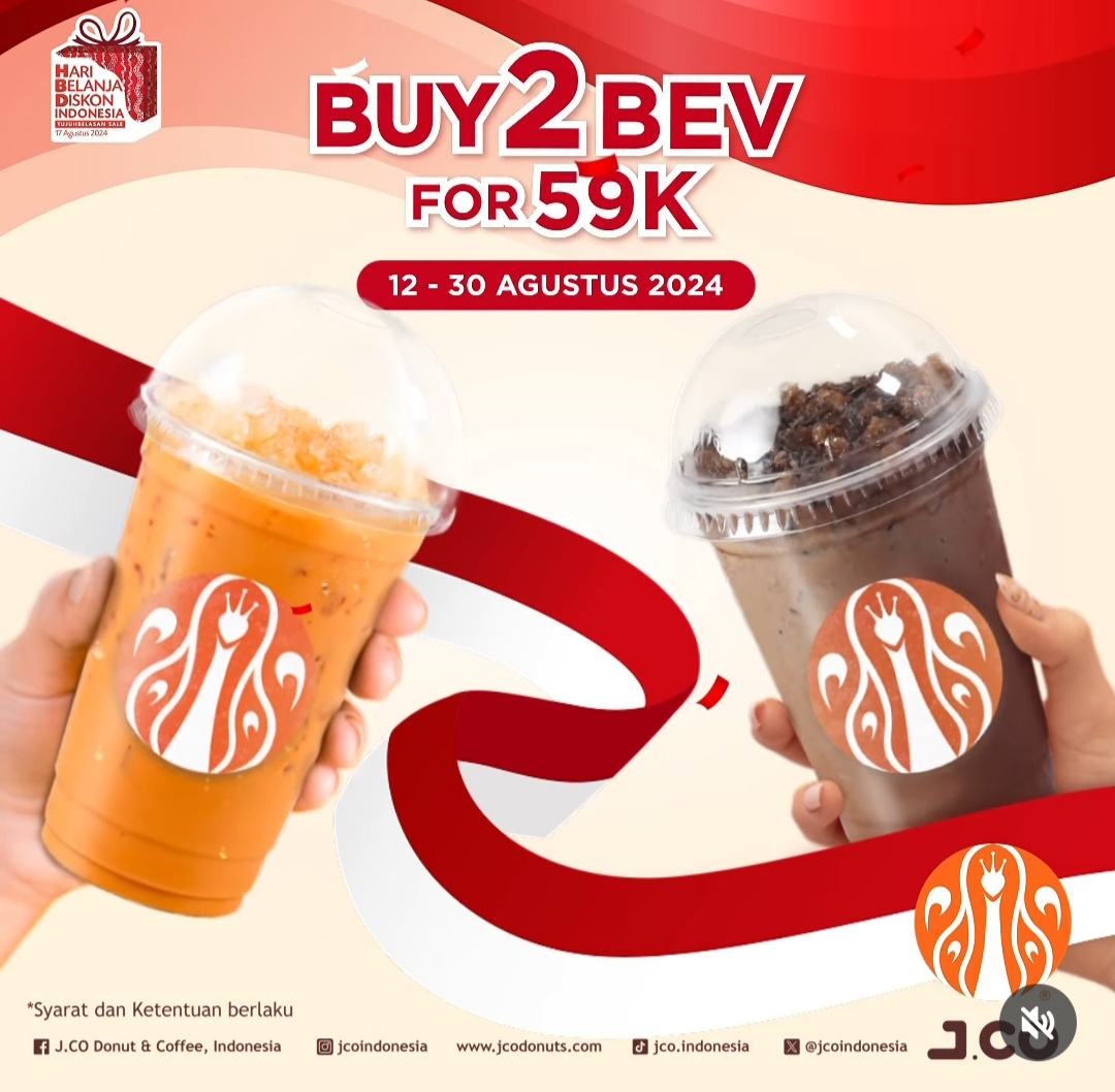 Promo Jco 2 Minuman