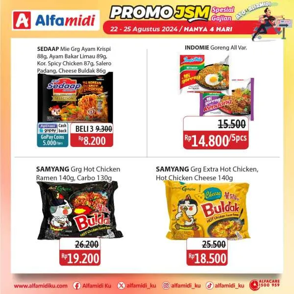 Promo JSM Alfamidi Spesial Gajian Periode 22-25 Agustus 2024