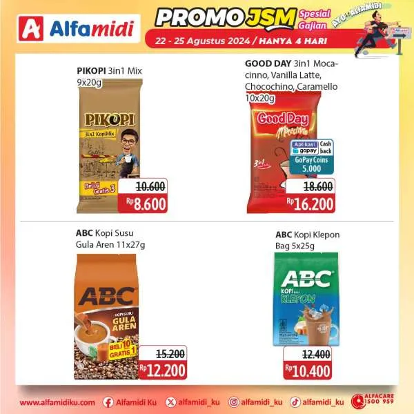 Promo JSM Alfamidi Spesial Gajian Periode 22-25 Agustus 2024