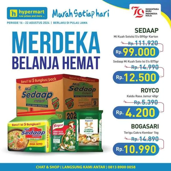 Promo JSM Hypermart Hyper Diskon Weekend Periode 16-19 Agustus 2024