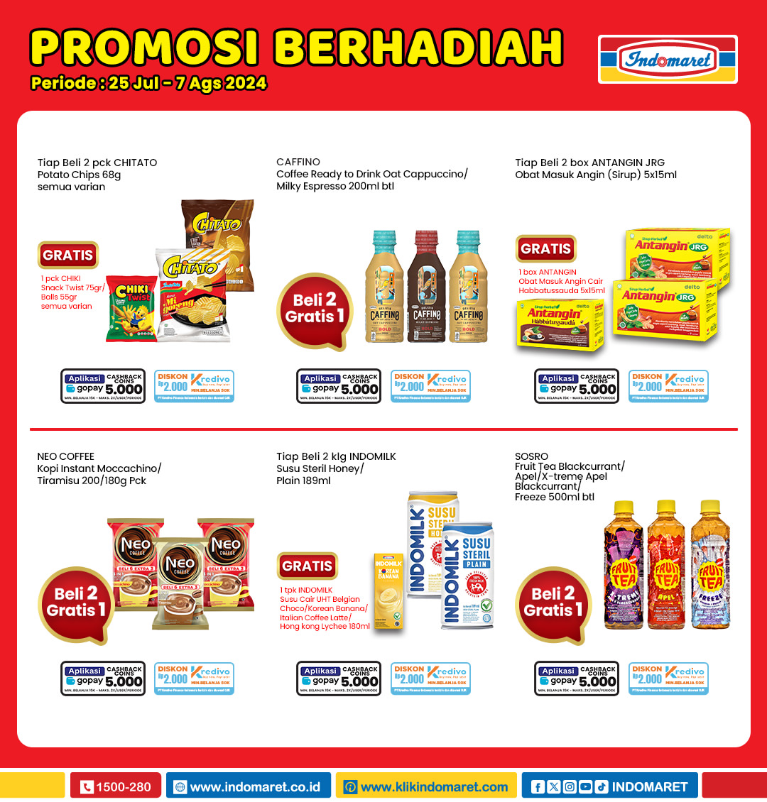 Promo Berhadiah Indomaret Periode 25 Juli-7 Agustus 2024