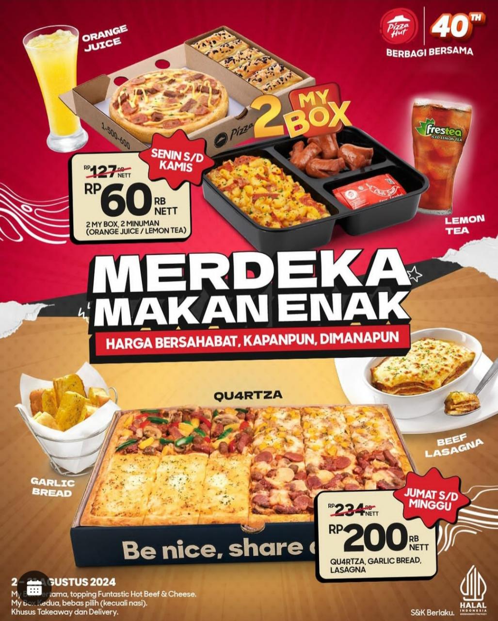 Promo Pizza Hut edisi Kemerdekaan RI 2024