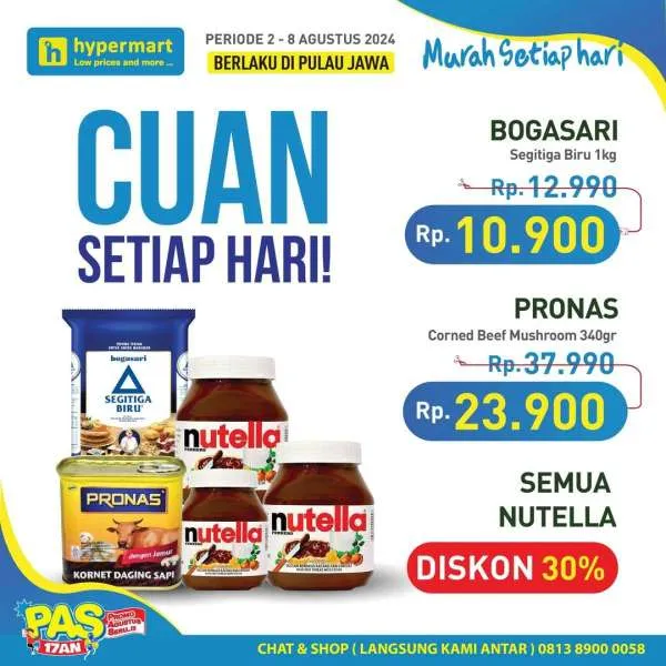 Promo Hypermart Hyper Diskon Weekday Periode 6-8 Agustus 2024