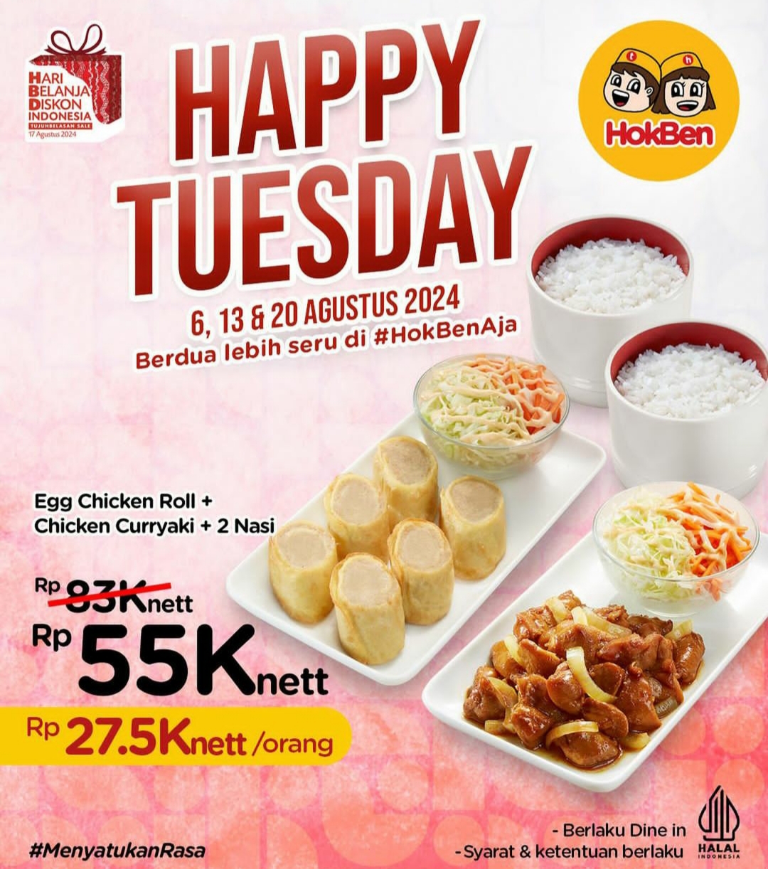 Promo Hokben Hello Monday Agustus 2024