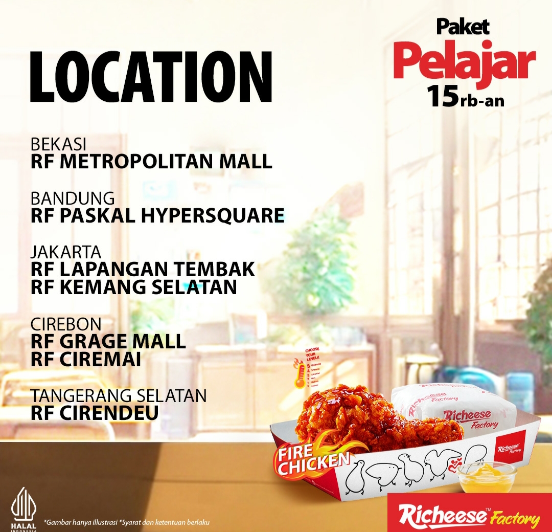 Promo Richeese Paket Pelajar