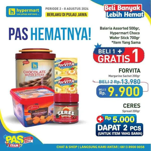 Promo Hypermart Beli Banyak Lebih Hemat Periode 2-8 Agustus 2024