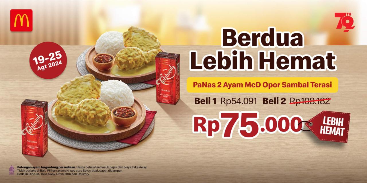 Promo McD Berdua Lebih Hemat