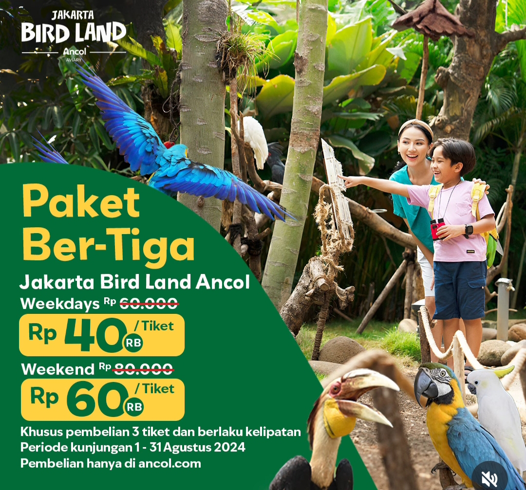 Promo Wisata Kemerdekaan - Jakarta Bird Land