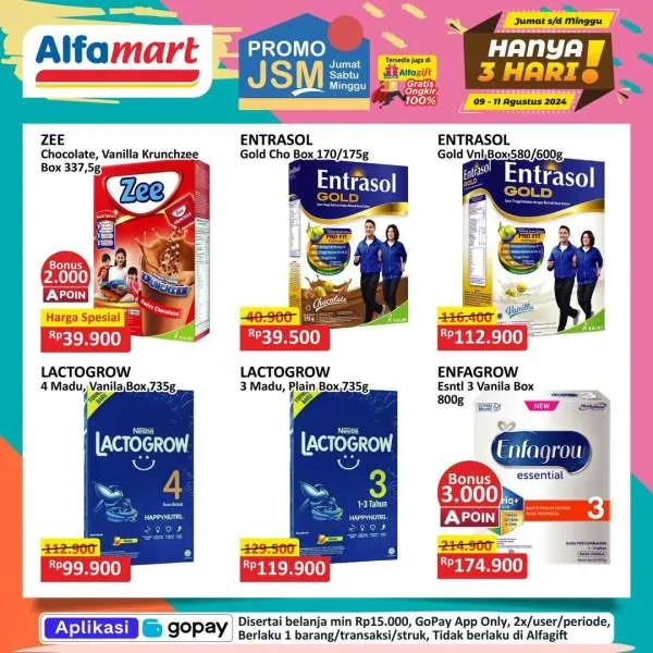 Promo JSM Alfamart Periode 9-11 Agustus 2024