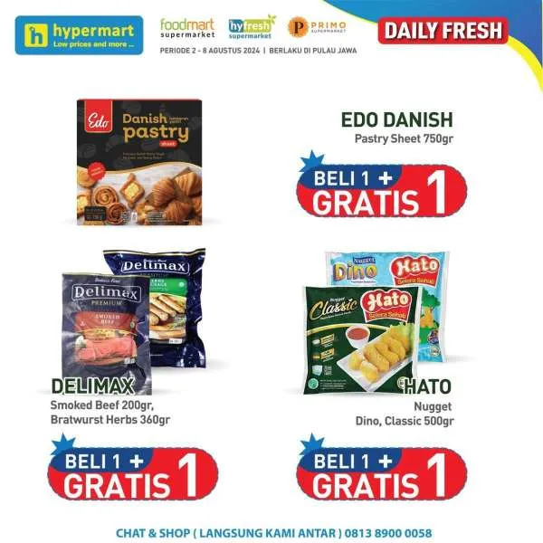 Promo Hypermart Hyper Diskon Weekday Periode 6-8 Agustus 2024