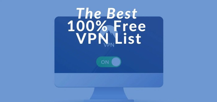 Daftar vpn gratis