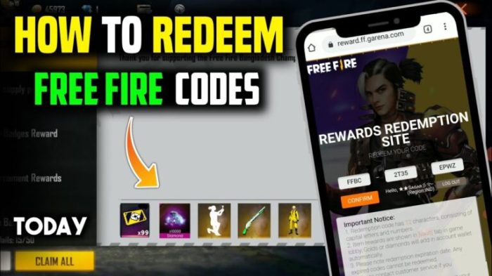 Kode redeem ff 7 agustus 2024