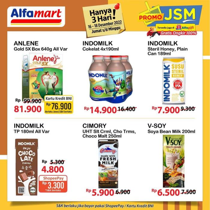 Daftar harga promo JSM Alfamart Agustus 2024