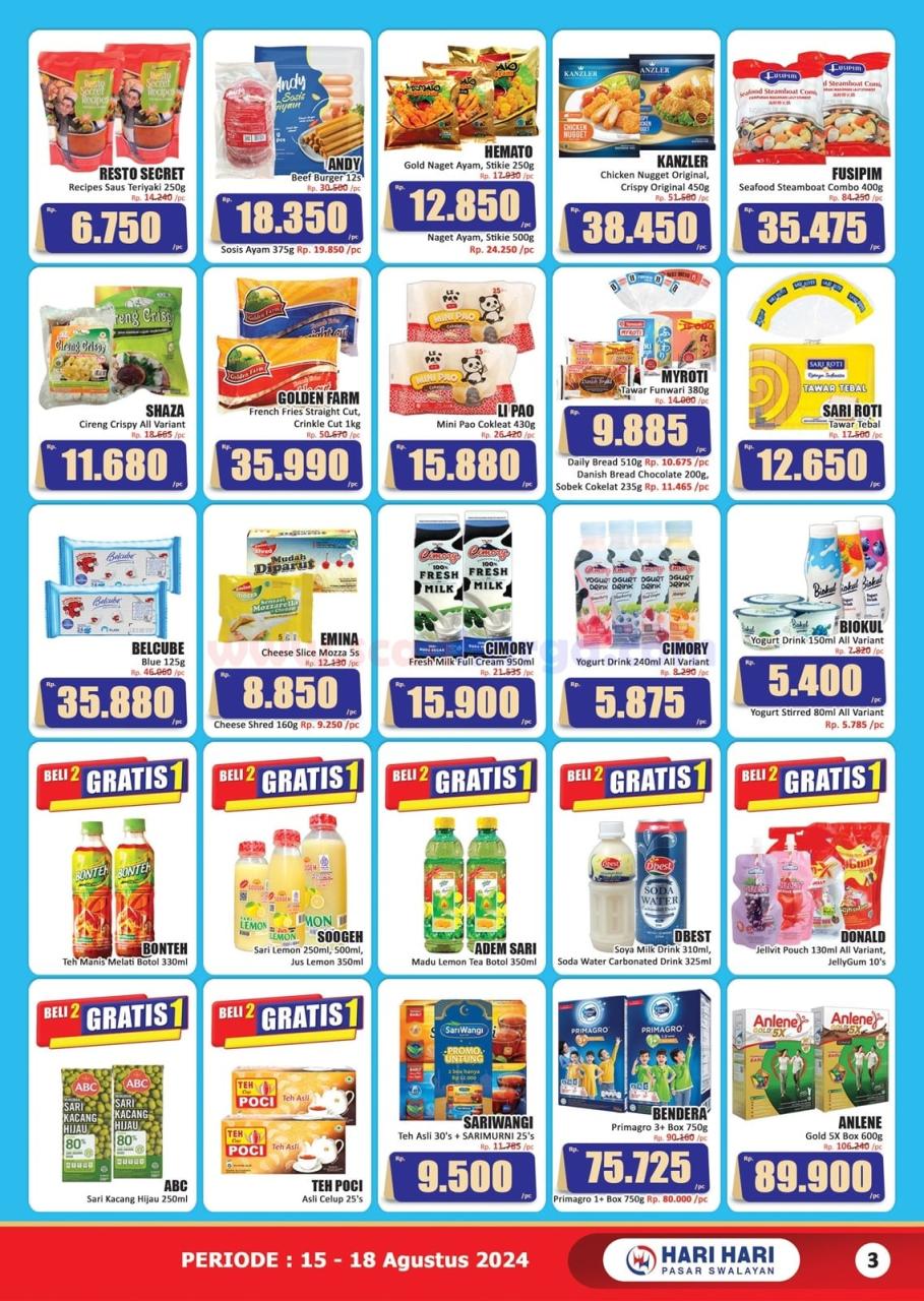 Katalog Promo JSM Hari Hari Swalayan 15 - 18 Agustus 2024 3