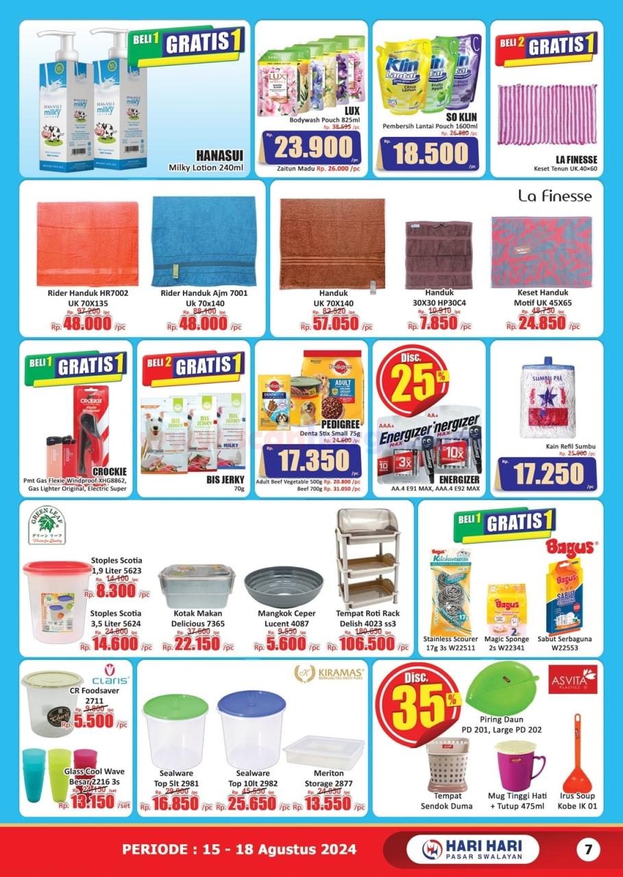 Katalog Promo JSM Hari Hari Swalayan 15 - 18 Agustus 2024 7