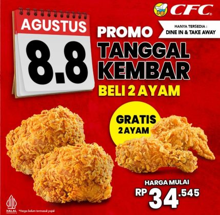 Promo Kemerdekaan, Promo 8.8, Promo 8.8 Gokana, Promo 8.8 PHD, promo agustus 2024, Promo 8.8 CFC, Promo 8.8 Yoshinoya, promo 8.8 makanan, promo 8.8 sari roti, promo 8.8 bakmi gm, promo 8.8 agustus 2024, Promo 8.8 Dunkin, promo 8.8 kfc, Promo 8.8 Raa Cha, Promo 8.8 Wendys, Promo 8.8 Burger bangor, Promo 8.8 mcd, Promo 8.8 janji jiwa