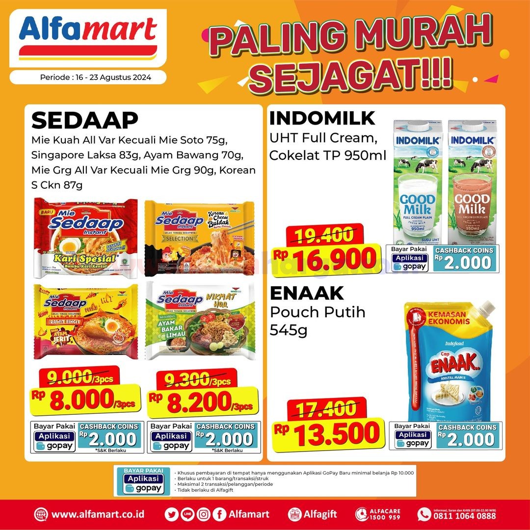 Promo ALFAMART Paling Murah Sejagat Periode 16 - 23 Agustus 2024 3