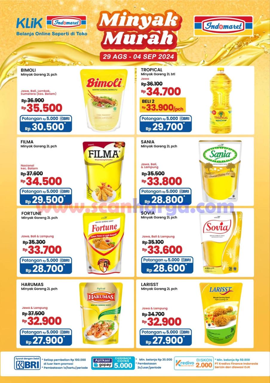 Promo Indomaret Semarak Minyak Murah 29 Agustus - 4 September 2024