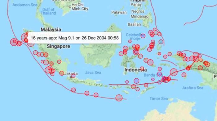 Skenario Terburuk Gempa Megathrust dan Tsunami di Indonesia Agustus 2024