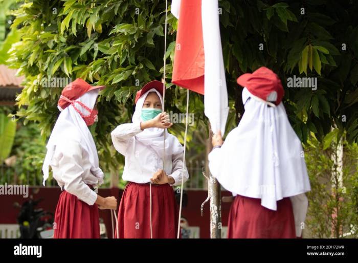 Aturan pemasangan bendera merah putih di sekolah